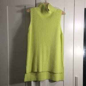 DKNY sleeveless turtle neck sweater